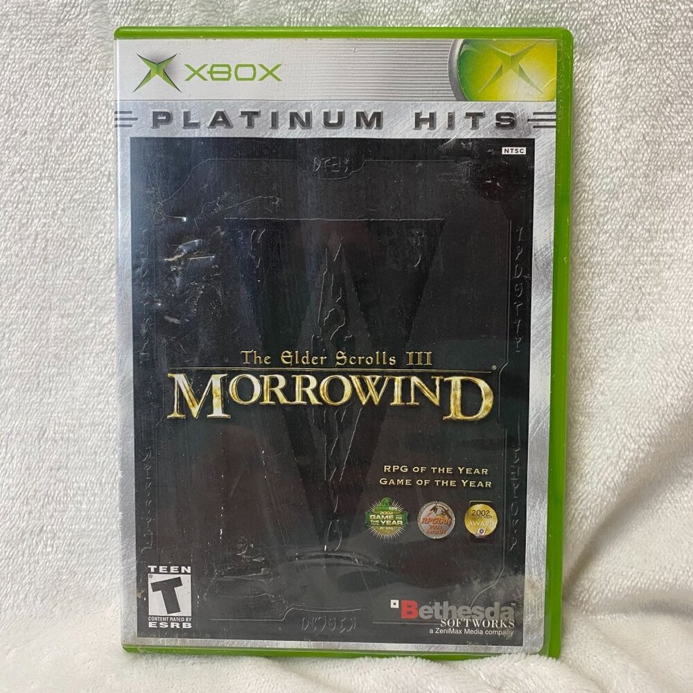 The Elder Scrolls III Morrowind Platinum (Xbox,2003) CIB Tested Tested